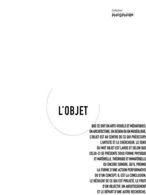 cover image of L'objet